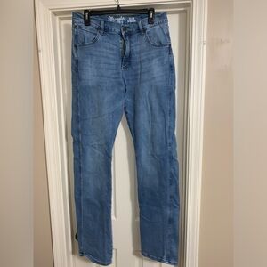 Wrangler slim straight jeans. 32x36